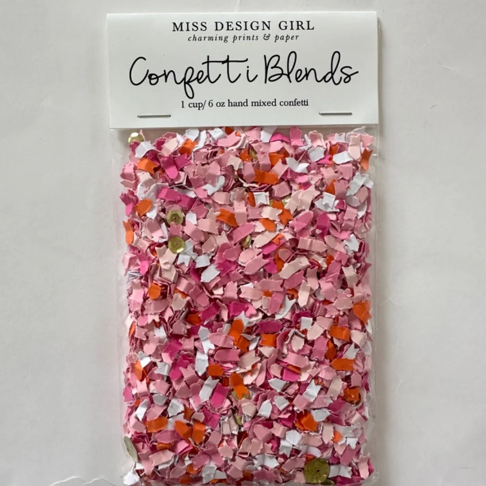 Pink Flamingo Themed Confetti Blend Gift Tag Bundle